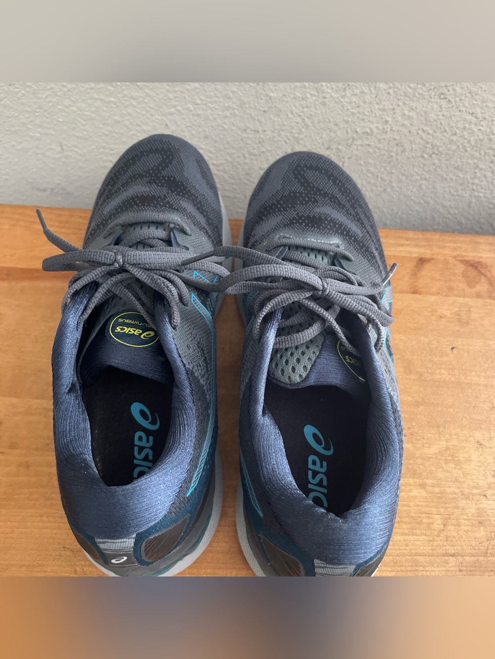 Asics Gel-Nimbus 23 Running Shoes Grey Blue Mens Size 8.5 1011B005 Sneakers - Picture 6 of 13